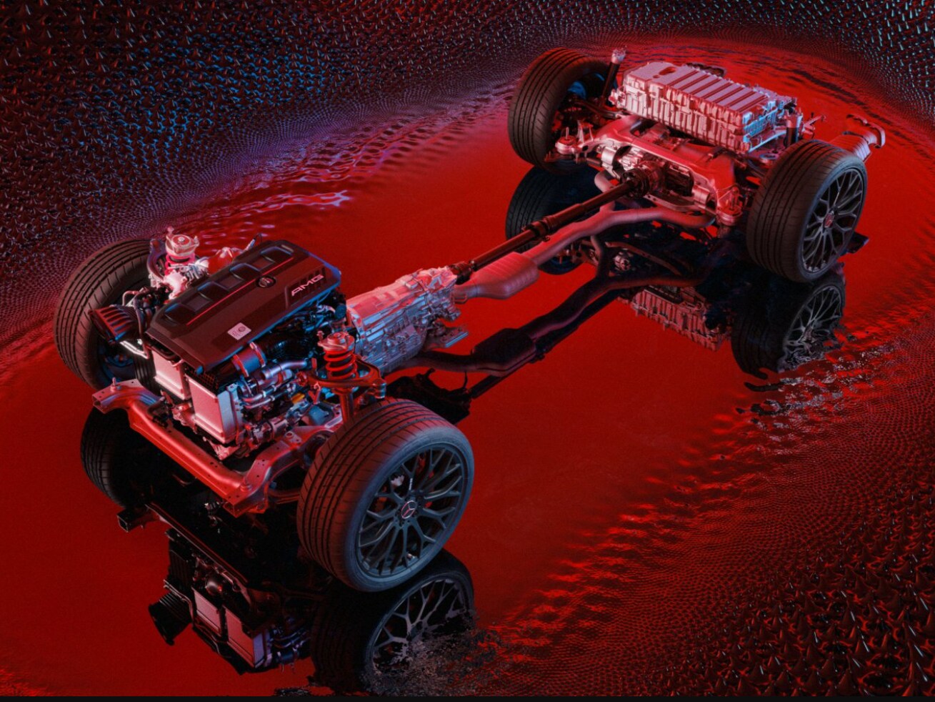 Architektura platformy elektrycznego Mercedesa-AMG.