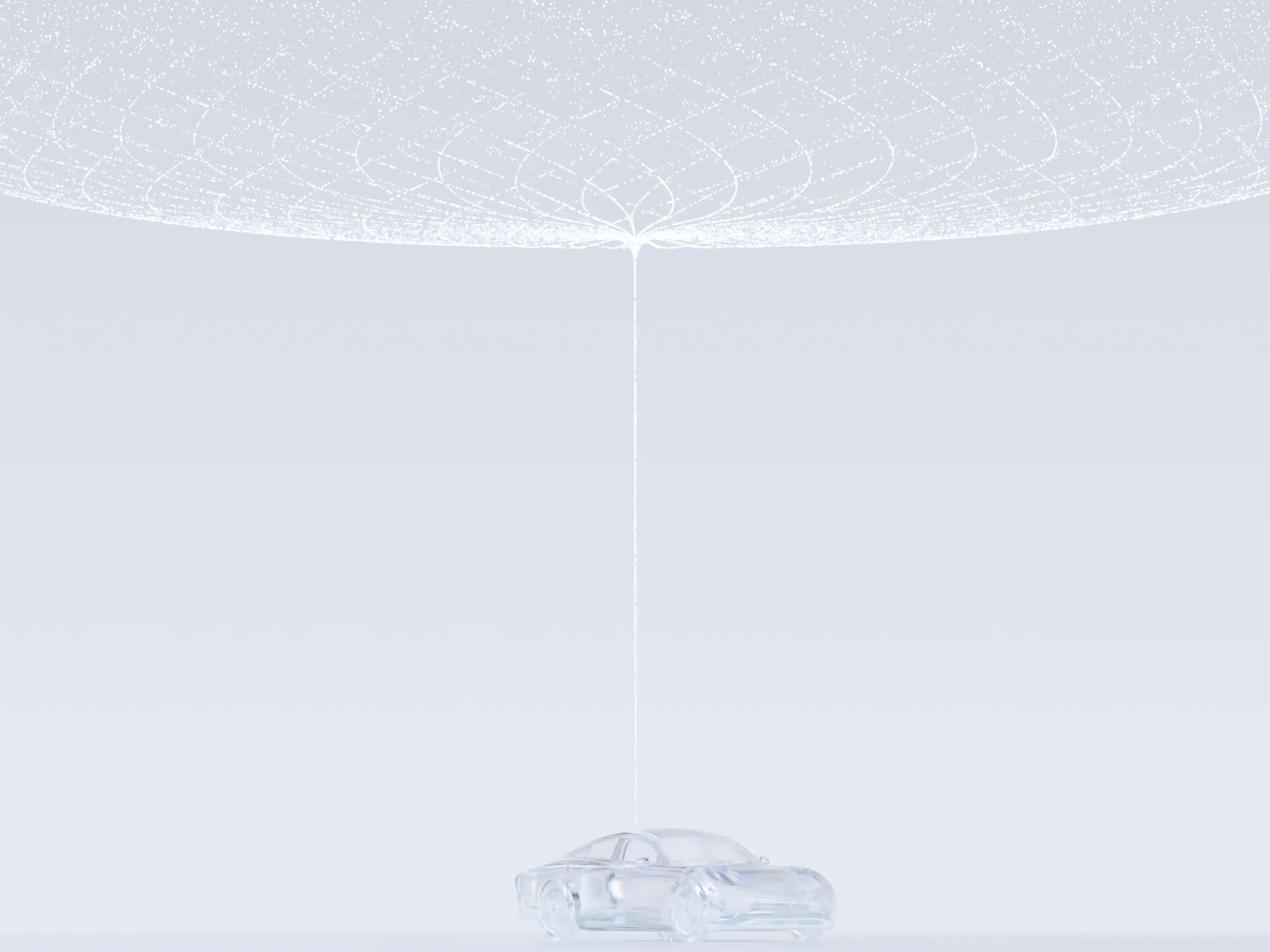 Grafika przedstawiająca zawieszkę z logo Mercedes-Benz.