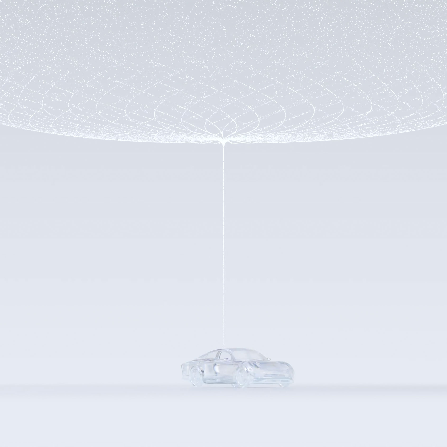 Aktualizacje drogą radiową | Technologia | Mercedes-Benz Grafika przedstawiająca zawieszkę z logo Mercedes-Benz.