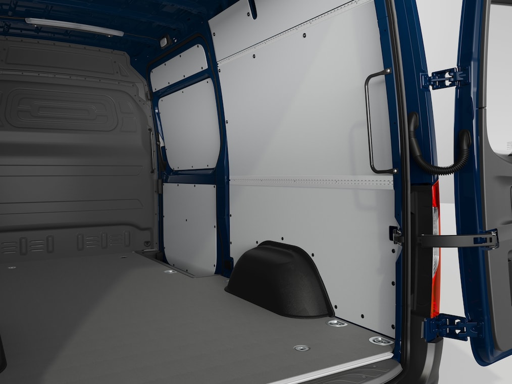 Przestrzeń ładunkowa w Mercedes-Benz eSprinter Furgon.