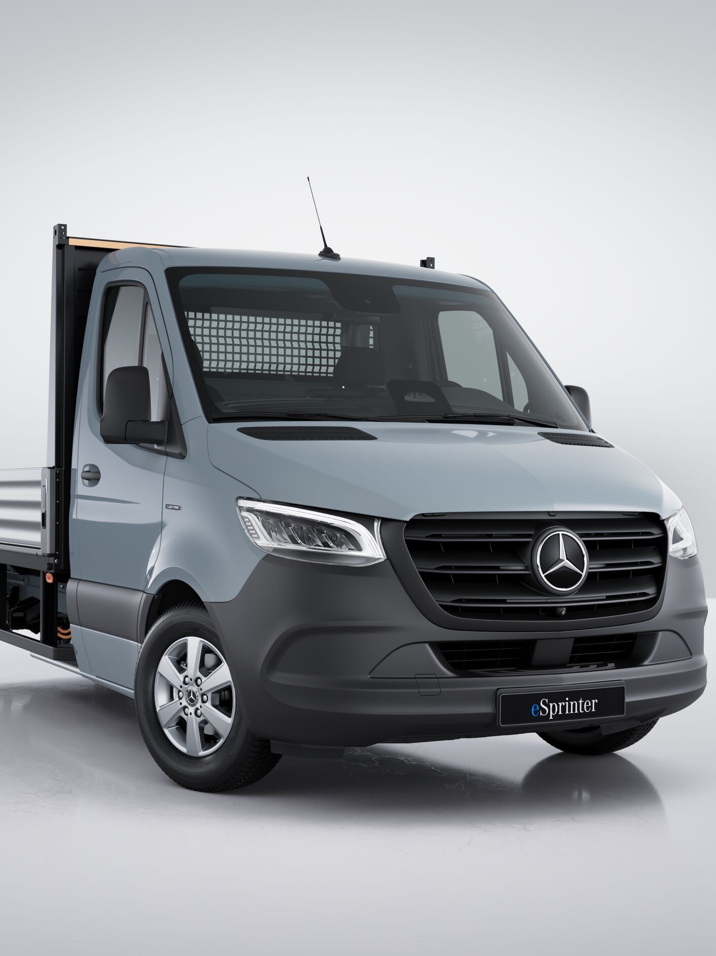 Mercedes-Benz eSprinter Podwozie ze skrzynią ładunkową.