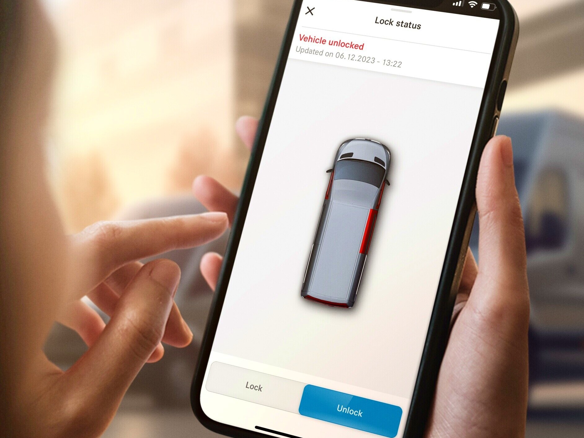 Cyfrowe Dodatki do samochodu dostawczego Mercedes-Benz.