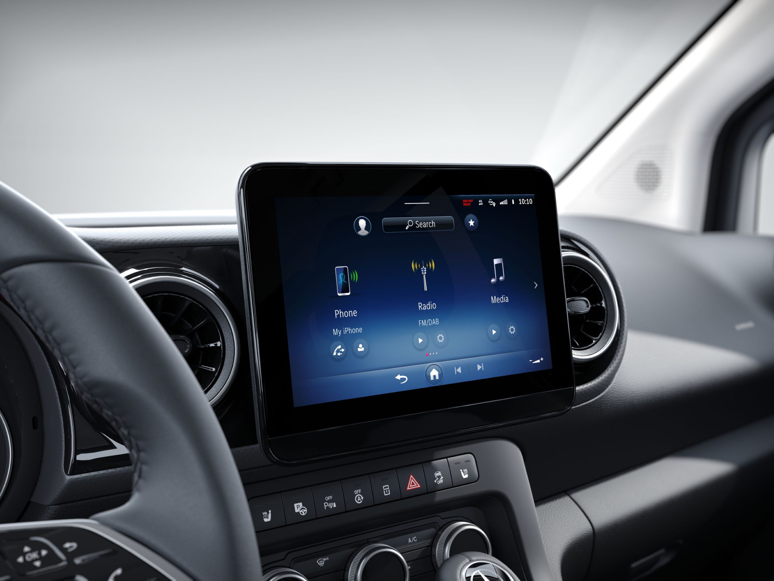 Przewozy pasażerskie | Mercedes-Benz System multimedialny MBUX dla vanów Mercedes-Benz.