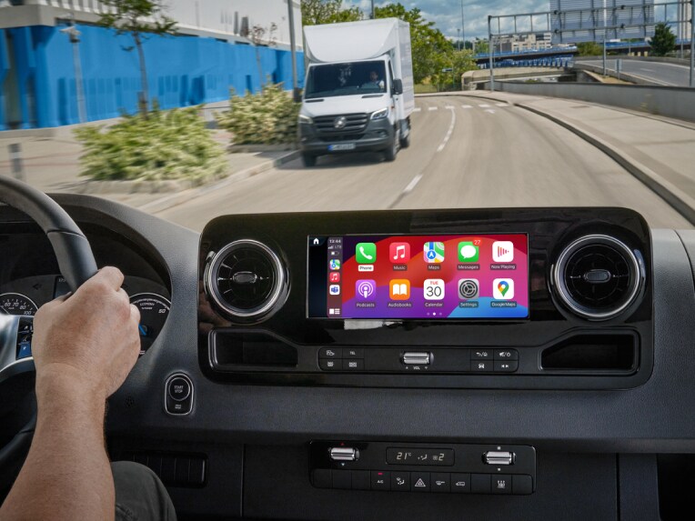 Pozostałe Cyfrowe Dodatki od Mercedes-Benz w systemie multimedialnym MBUX modelu Mercedes-Benz Sprinter.