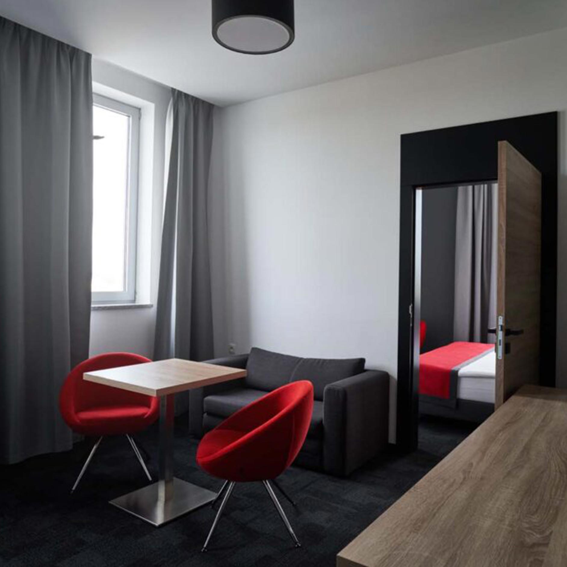 Hotel Autodrom Jastrząb Wnętrze hotelu Autodrom Jastrząb.