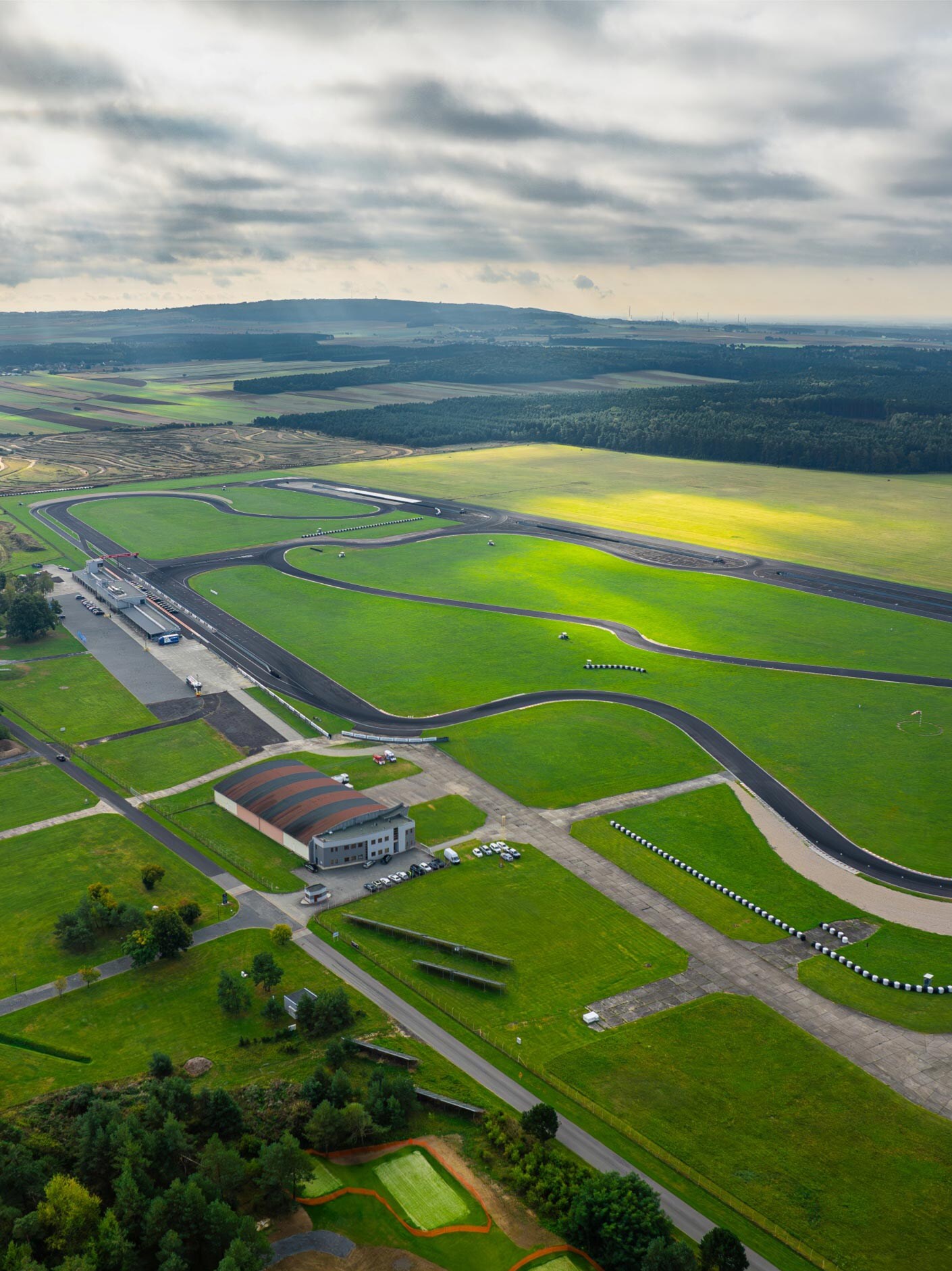 Tor Silesia Ring widziany z lotu ptaka.