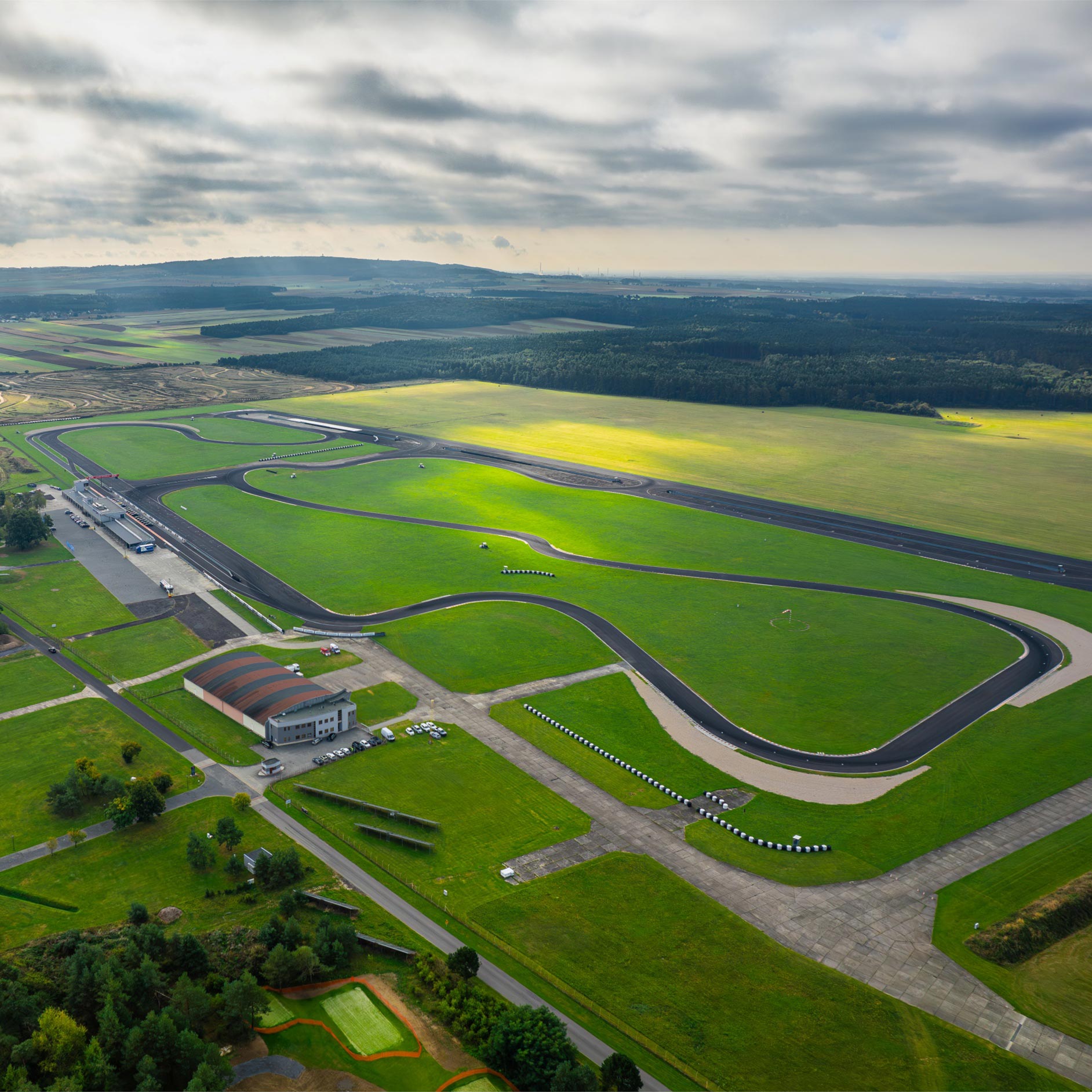 Tor Silesia Ring Tor Silesia Ring widziany z lotu ptaka.