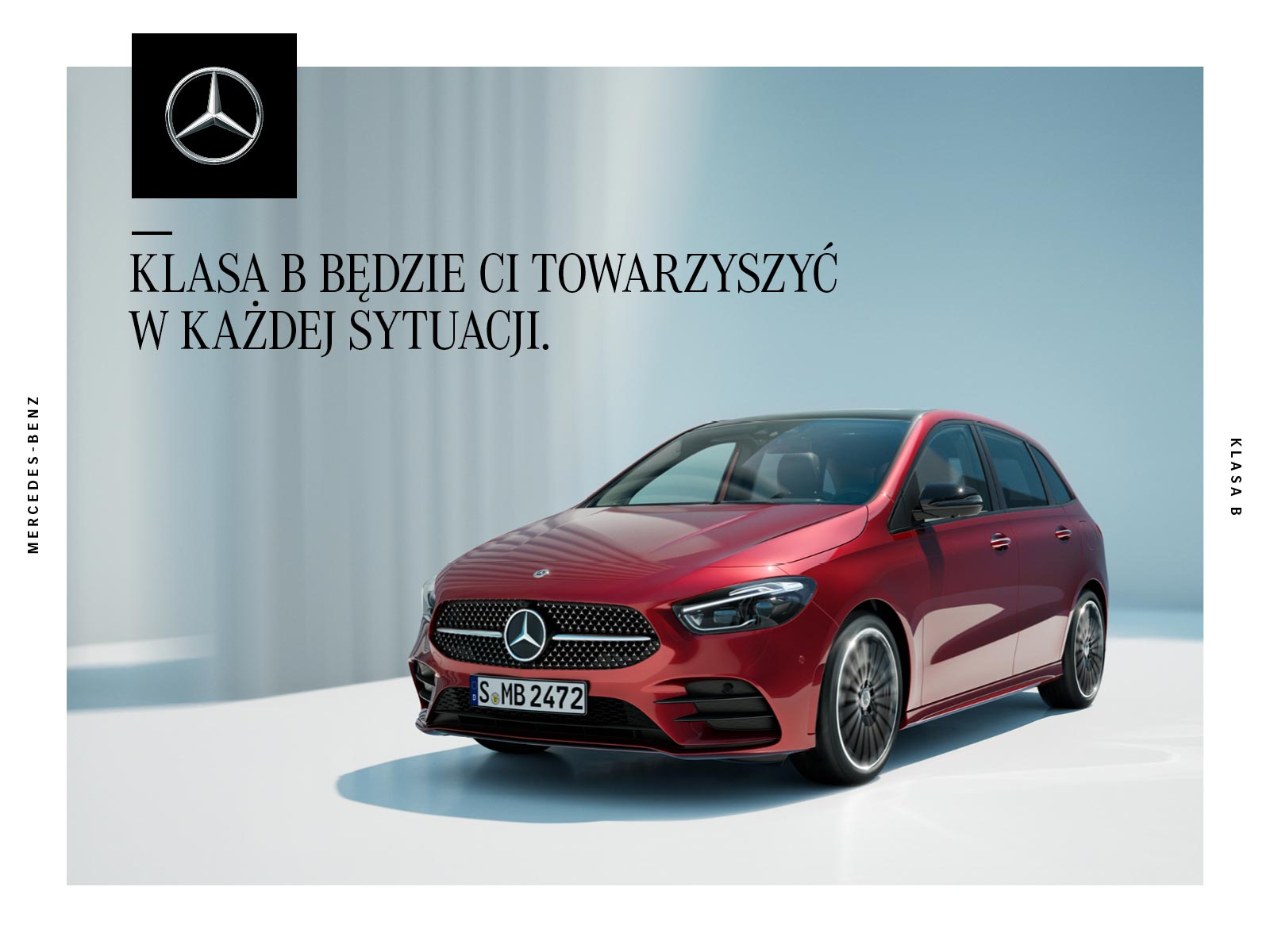 Katalog Klasy B Mercedes-Benz Okładka katalogu z akcesoriami dla Klasy B Mercedes-Benz.