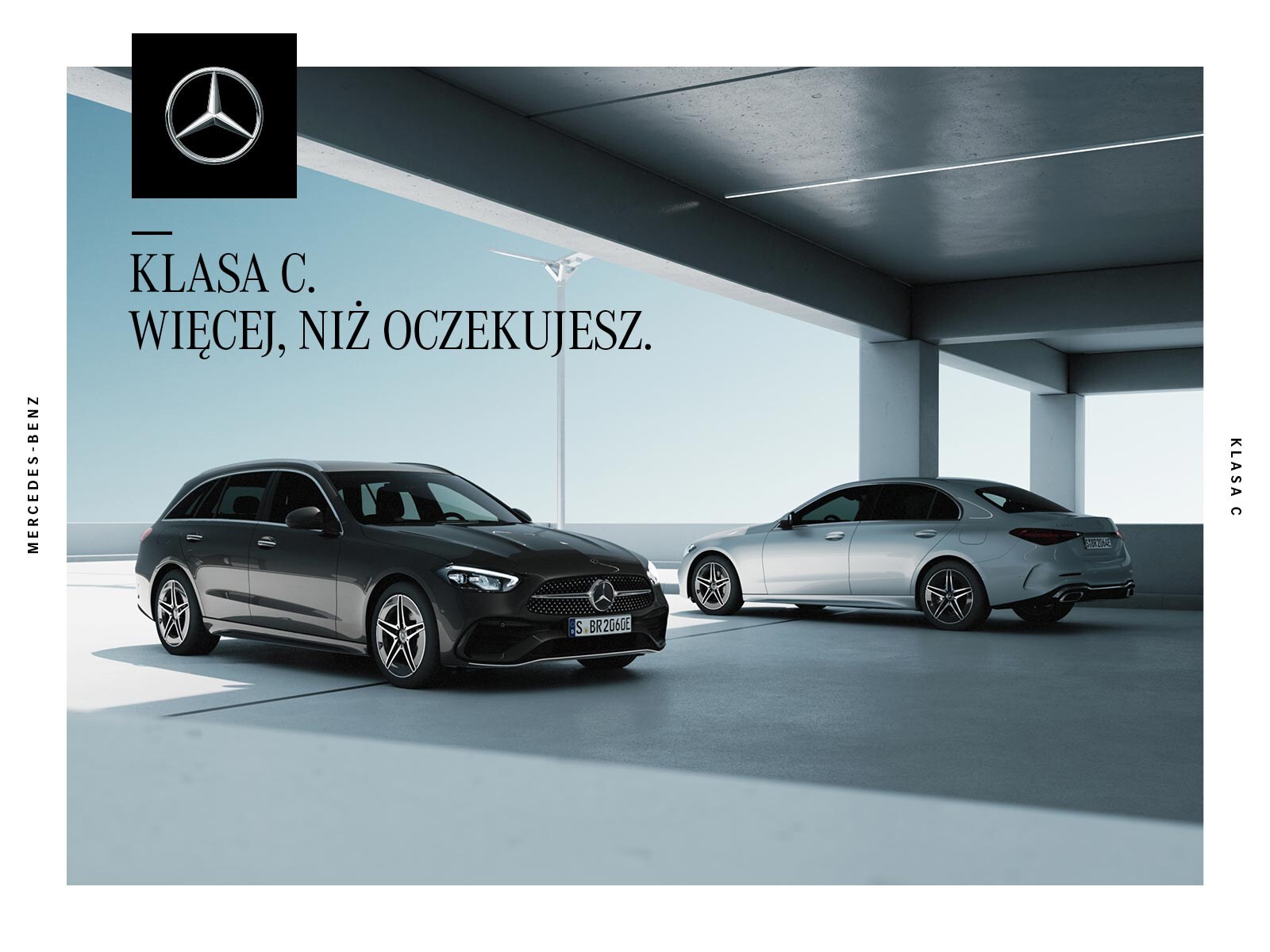 Okładka katalogu z akcesoriami dla Klasy C Mercedes-Benz.