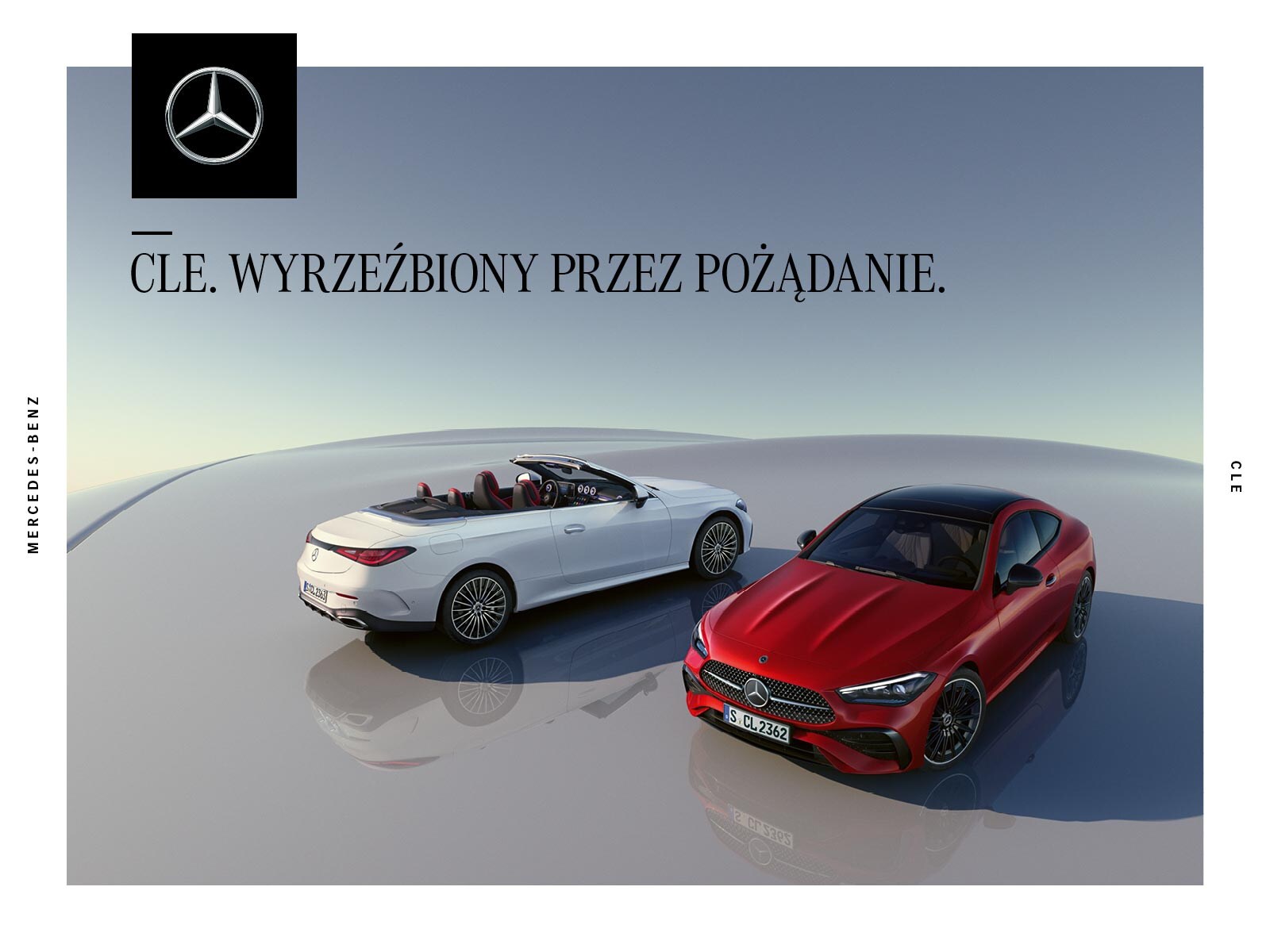 Okładka katalogu z akcesoriami dla CLE Mercedes-Benz.