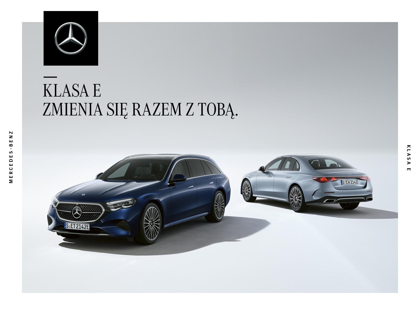 Okładka katalogu z akcesoriami dla Klasy E Mercedes-Benz.