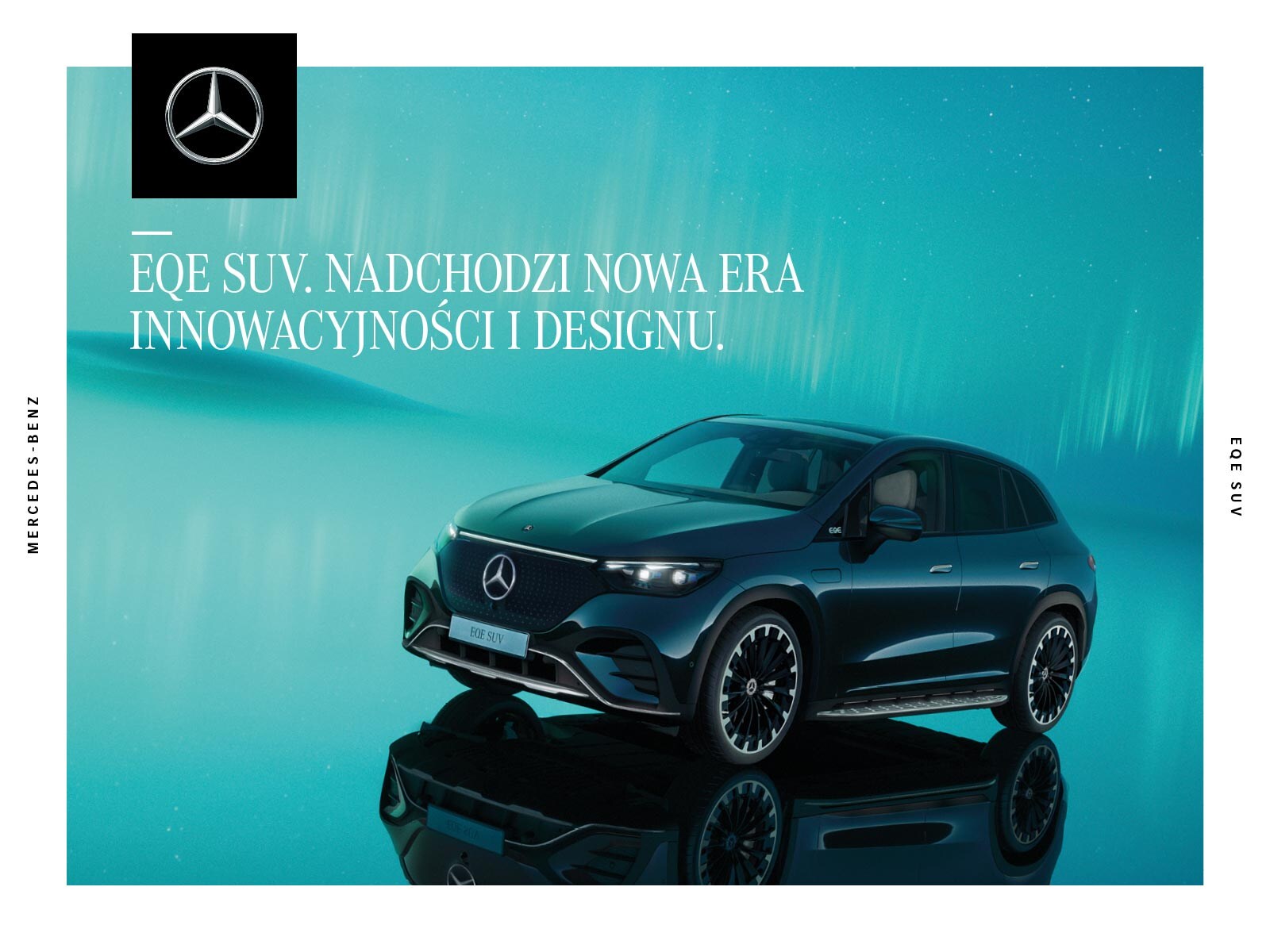 Okładka katalogu z akcesoriami dla EQE SUV Mercedes-Benz.