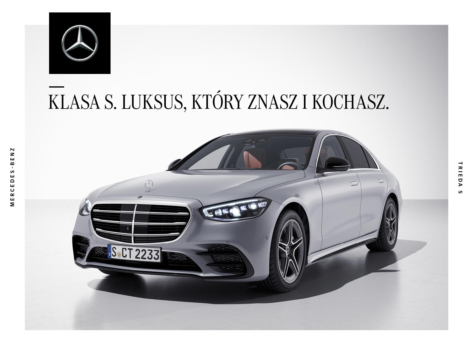 Okładka katalogu z akcesoriami dla Klasy S Mercedes-Benz.