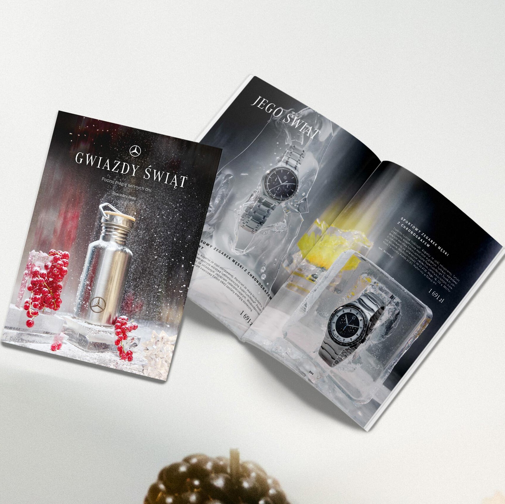 Katalog ze świątecznymi akcesoriami Mercedes-Benz.