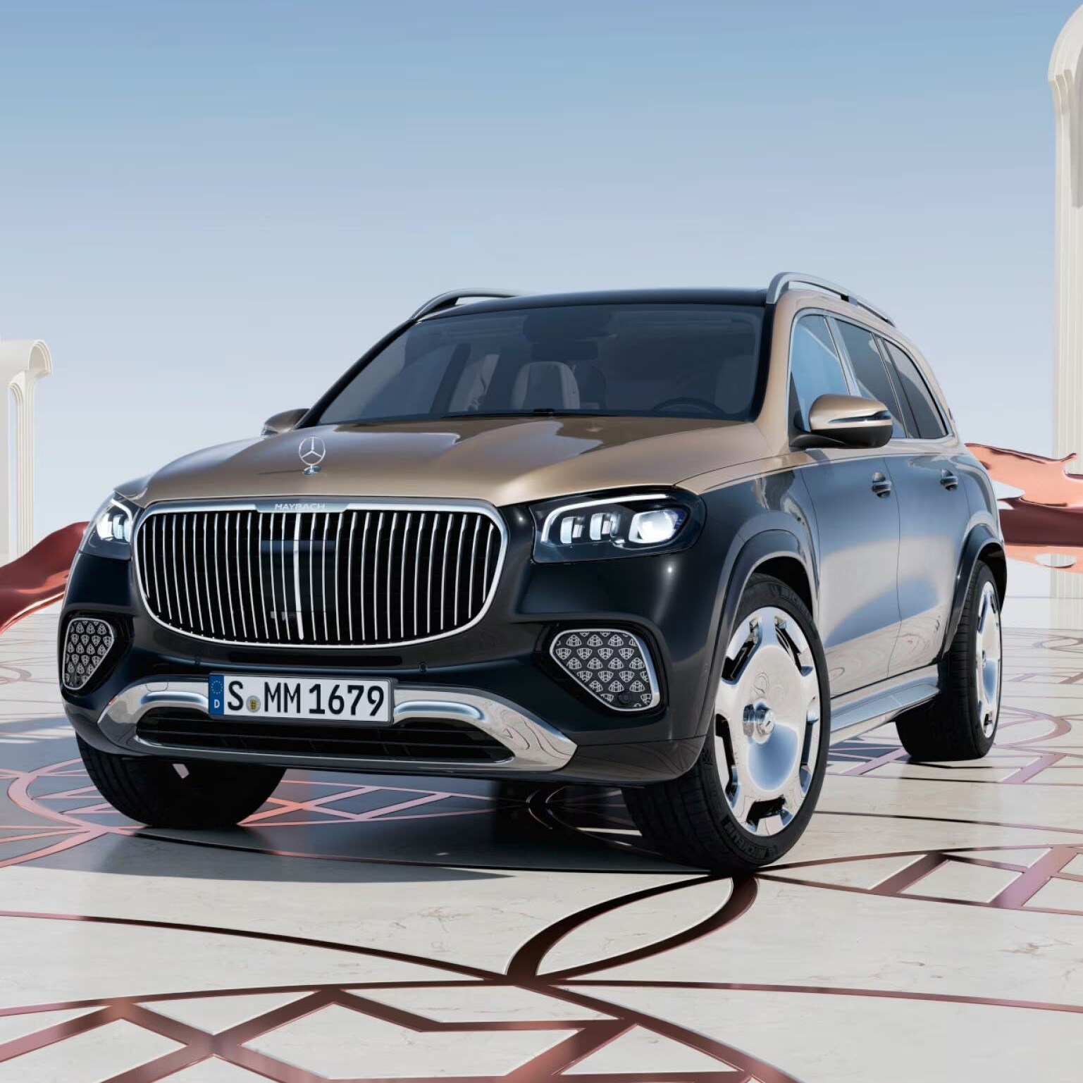 Dwukolorowy Mercedes-Maybach GLS.