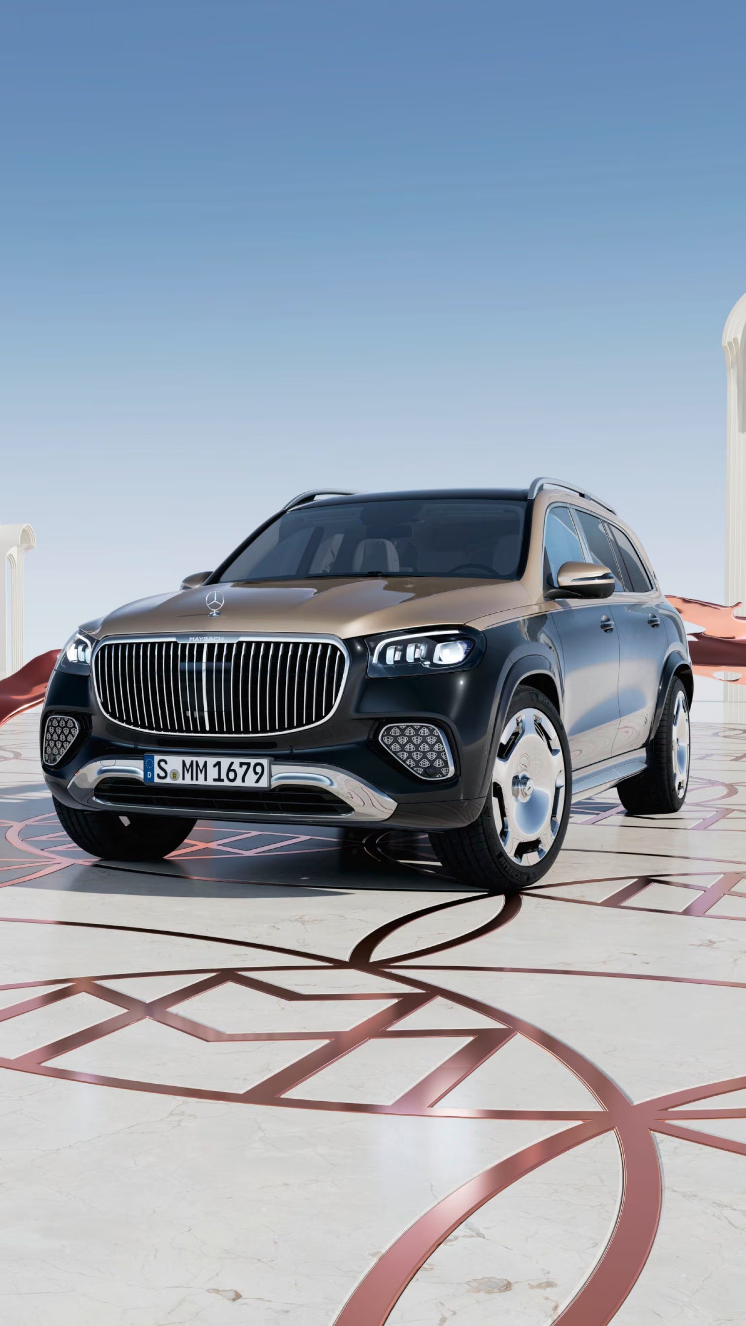 Dwukolorowy Mercedes-Maybach GLS.
