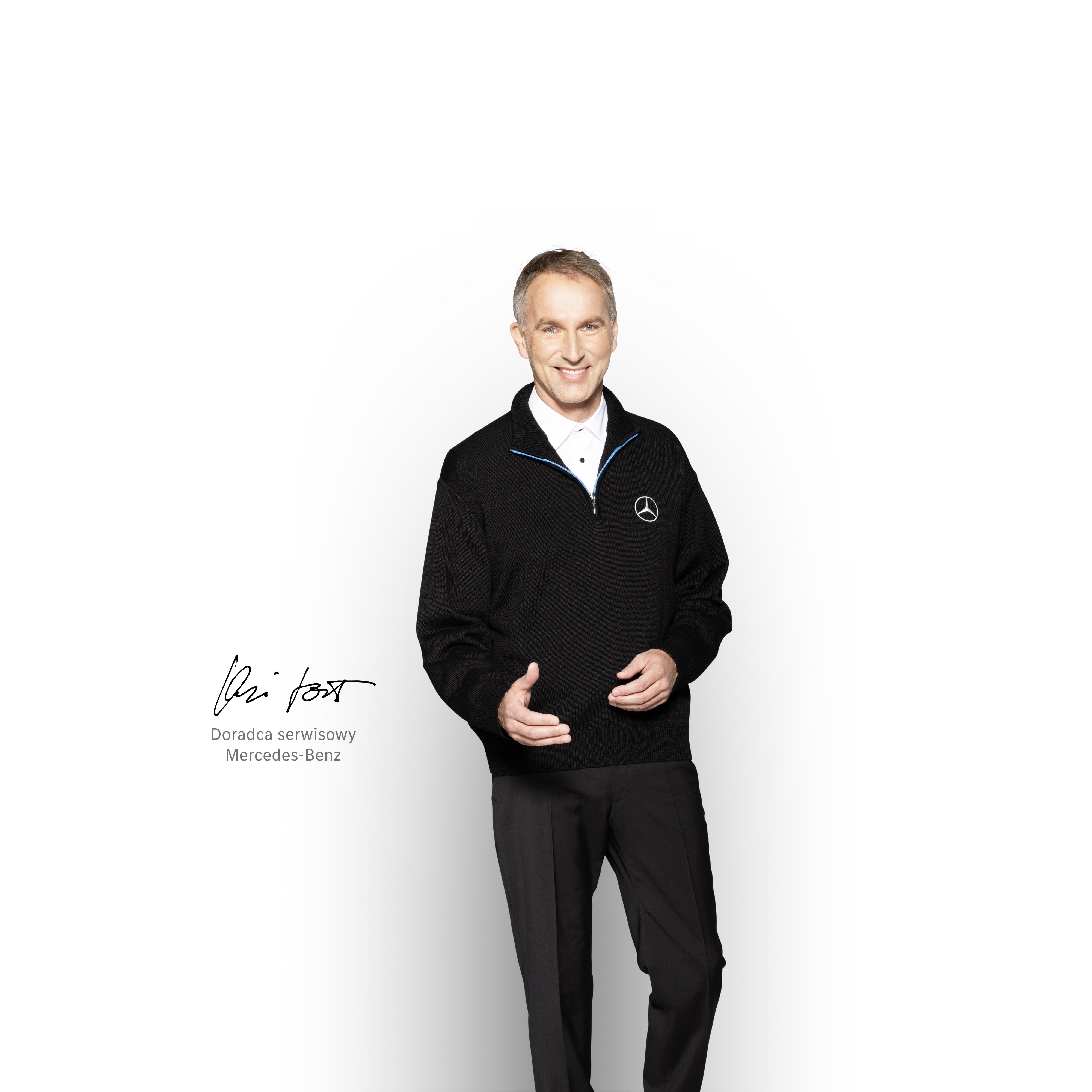 Partnerzy serwisowi | Samochody dostawcze Mercedes-Benz Doradca serwisowy Mercedes-Benz gotowy do pomocy w przypadku pytań na temat partnera serwisowego Mercedes-Benz